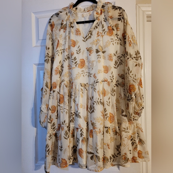 Altar'd State Cream Floral Dress - Picture 4 of 7